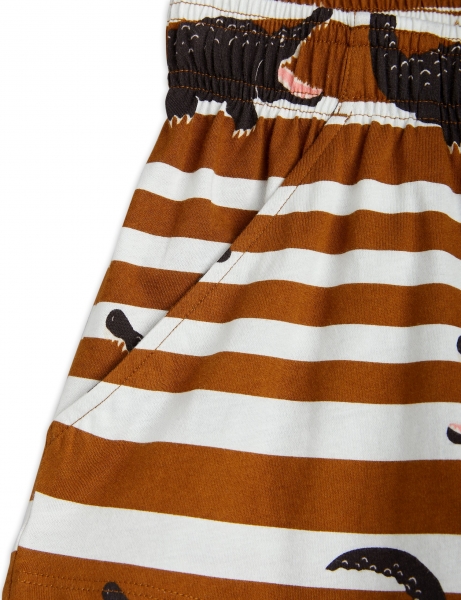 MINI RODINI Shorts Crocodiles - braun